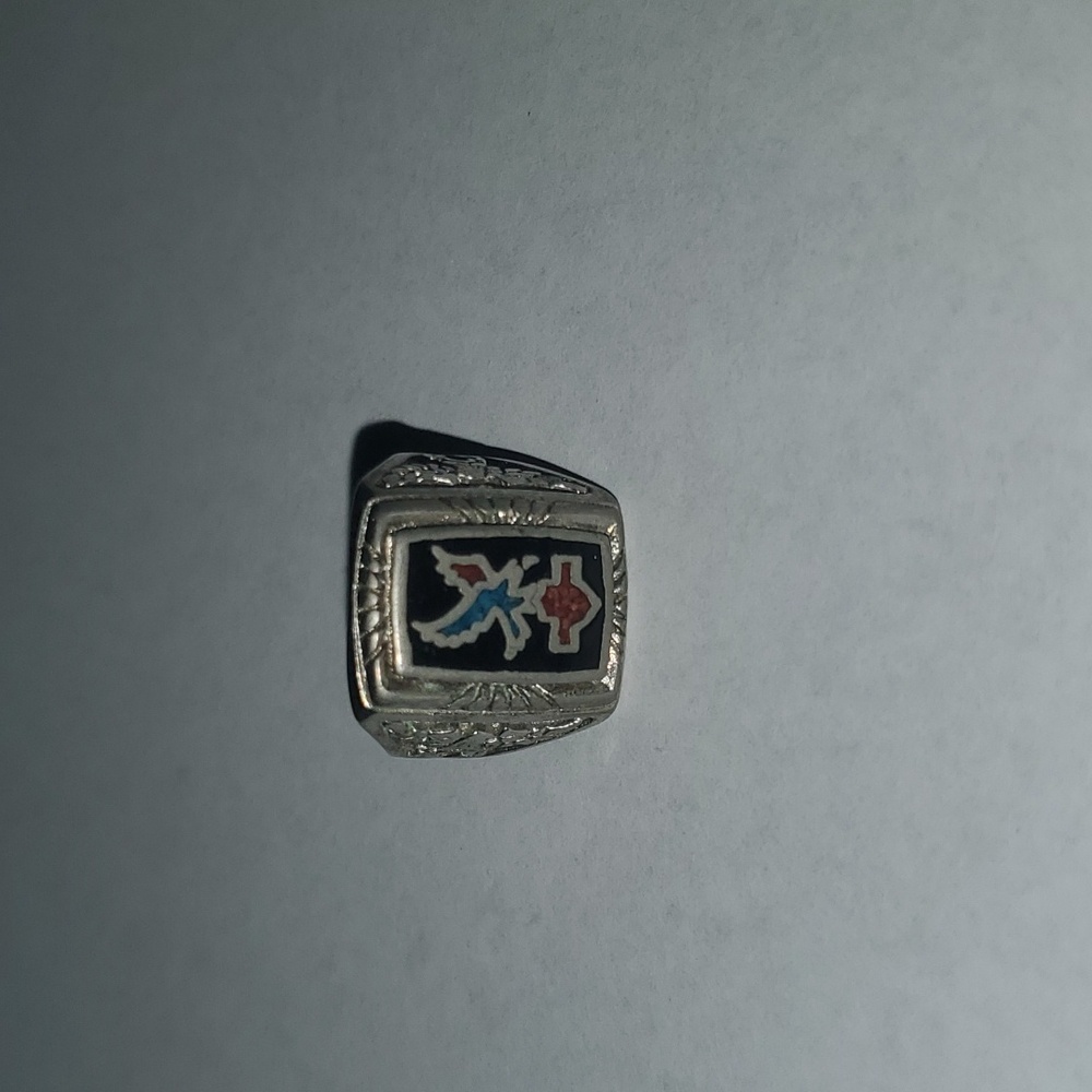 Silver harley Davidson ring